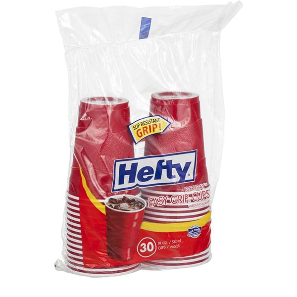 HEFTY EASY GRIP 18OZ RED PARTY CUPS 12X30CT