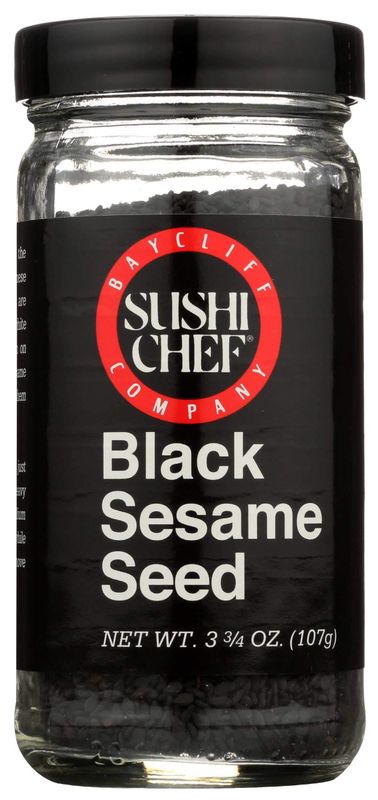 SUSHI CHEF BLACK SESAME SEED 12X3.75OZ