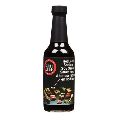 SUSHI CHEF REDUCED SODIUM SOY SAUCE 6X10OZ