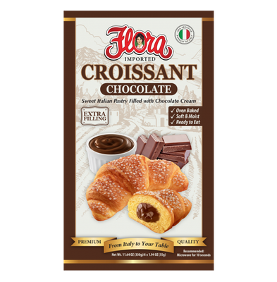 FLORA CROISSANT CHOCOLATE 8X6X55GR