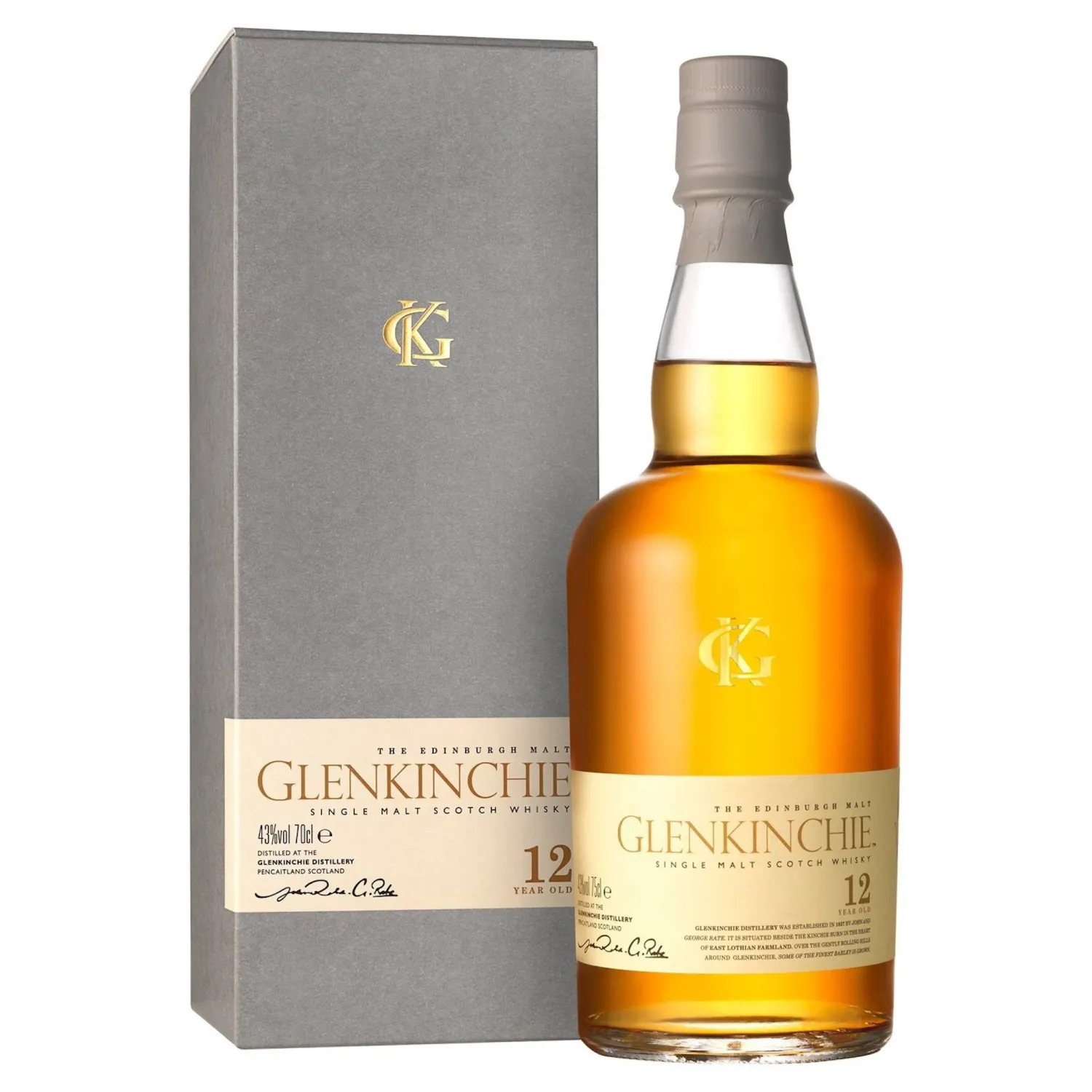 GLENKINCHIE 12 YRS SINGLE MALT SCOTCH WHISKY 6X75CL