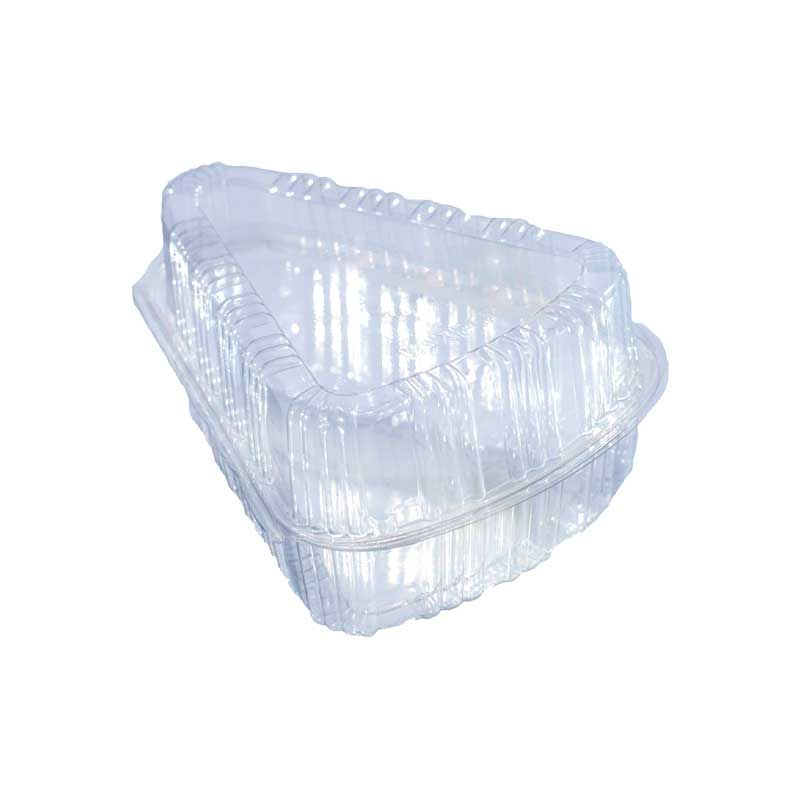 Plastic Triangular MAXIPLAST HIGH TRIANGULAR PET PLASTIC CONT. TRANSPARENT 2X100CT