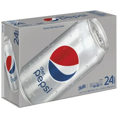 PEPSI COLA SODA DIET CAN 24X12OZ