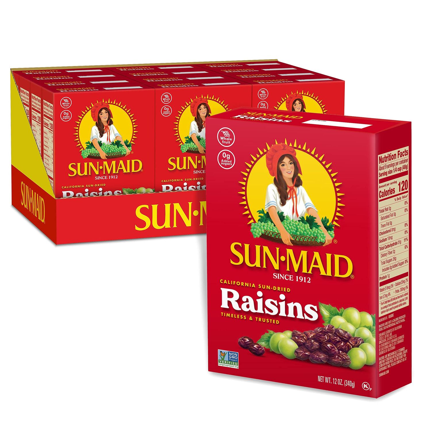 SUN-MAID BOX RAISINS 24X12OZ