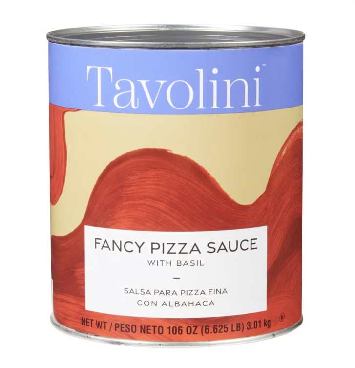TAVOLINI CALIFORNIA PIZZA SAUCE W/ BASIL 6X10#