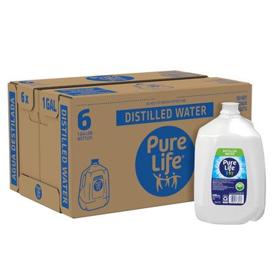 PURE LIFE DISTILLED WATER 6X1GAL