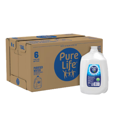 PURE LIFE PURIFIED WATER 6X1GAL