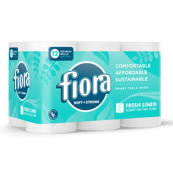 FIORA FRESH LINEN BATH TISSUE 4X12PK