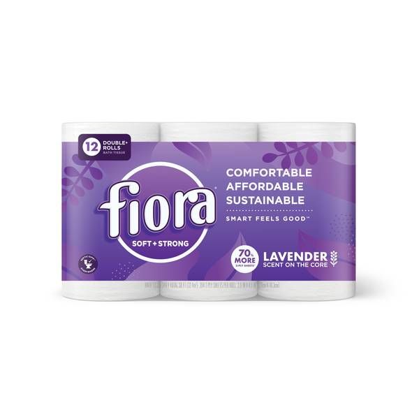 FIORA SOFT &amp; STRONG BATH TISSUE LAVENDER 12X2CT