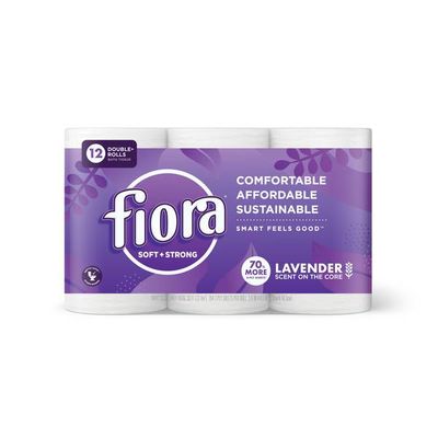 FIORA SOFT &amp; STRONG BATH TISSUE LAVENDER 12X2CT