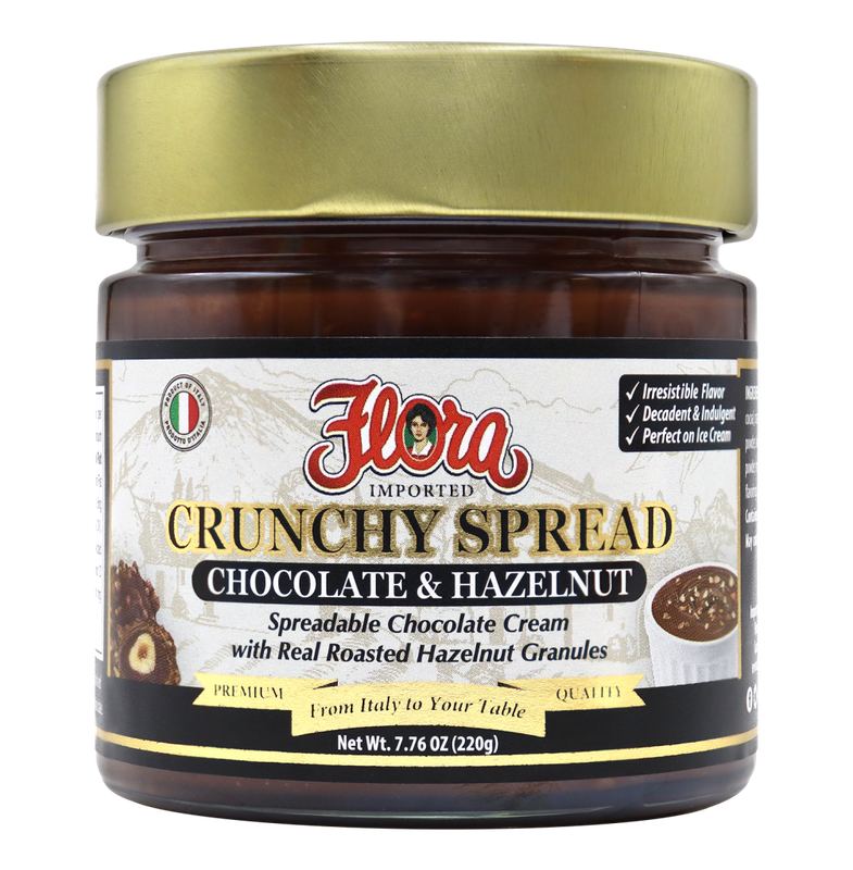 FLORA CHOCOLATE &amp; HAZELNUT CRUNCHY SPREAD 6X7.76OZ