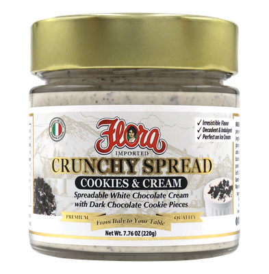 FLORA COOKIES &amp; CREAM CRUNCHY SPREAD 6X7.76OZ