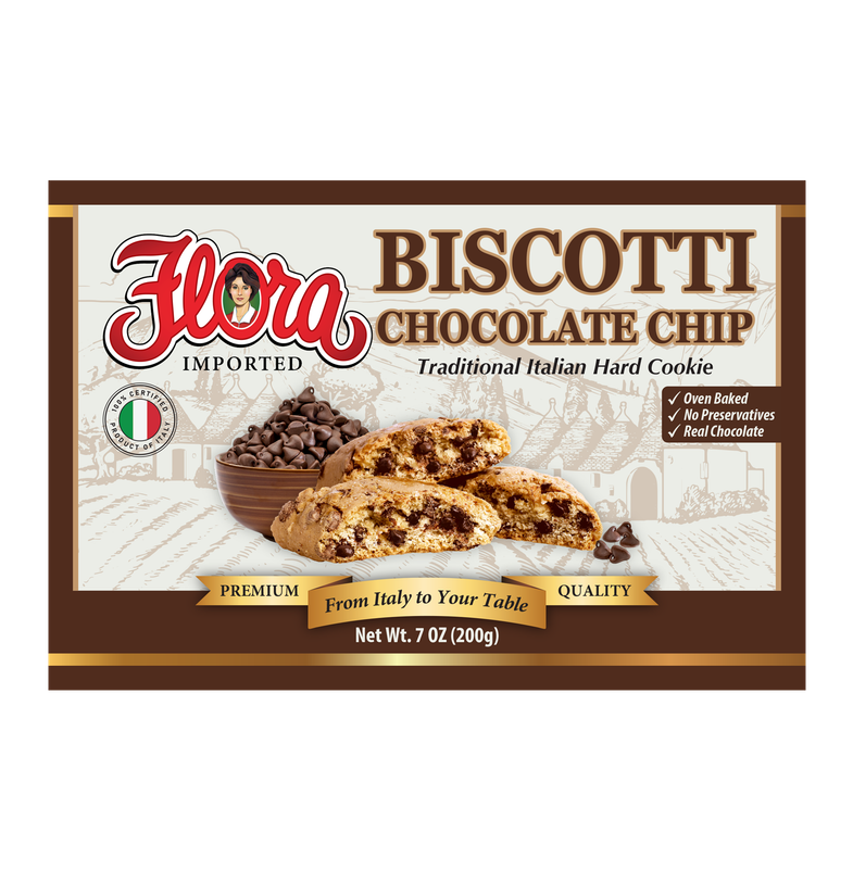 FLORA BISCOTTI CHOCOLATE CHIP 6X7OZ