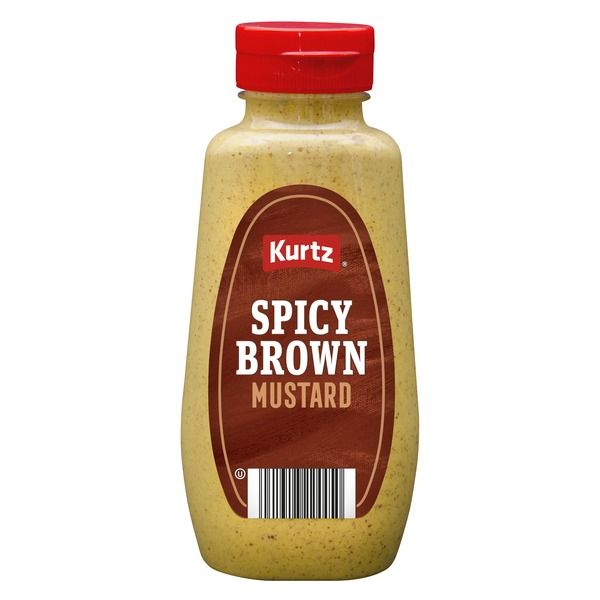 KURTZ SPICY BROWN MUSTARD SQUEEZE 12X12OZ