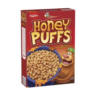 KIGGINS HONEY PUFFS CEREAL 14X15.3OZ