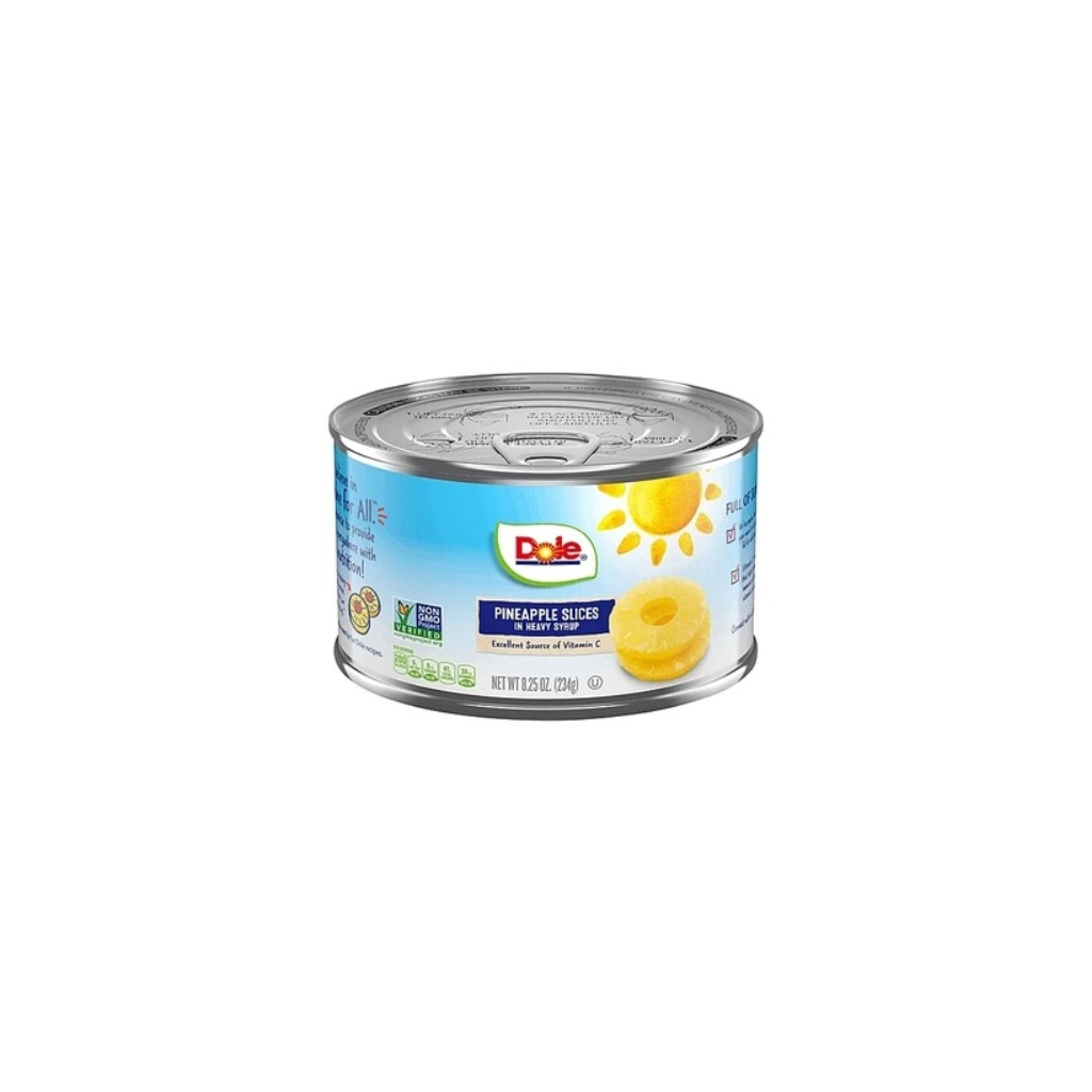 DOLE PINEAPPLE SLICE IN SYRUP 12X8.25OZ