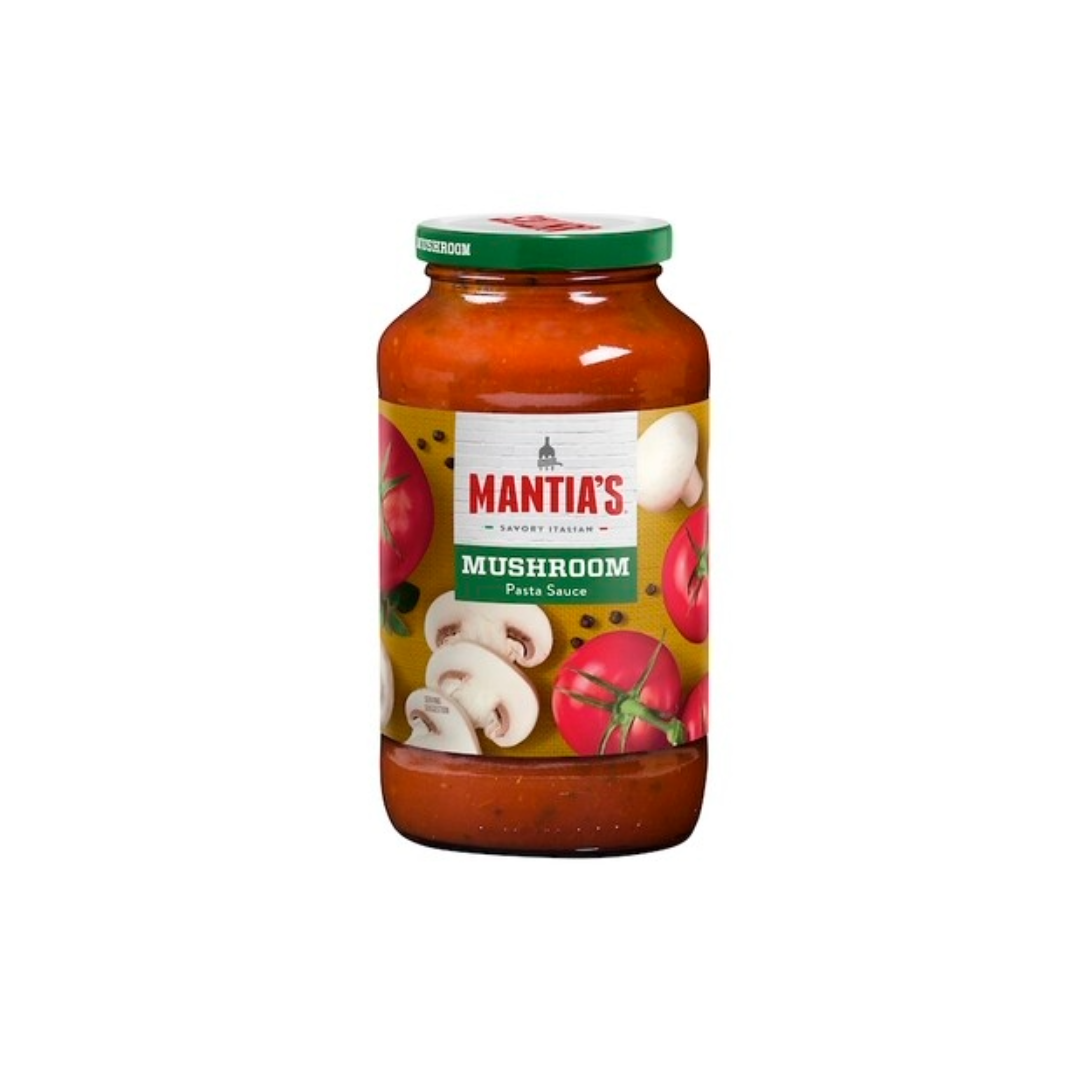 MANTIA&#39;S MUSHROOM PASTA SAUCE 12X24OZ