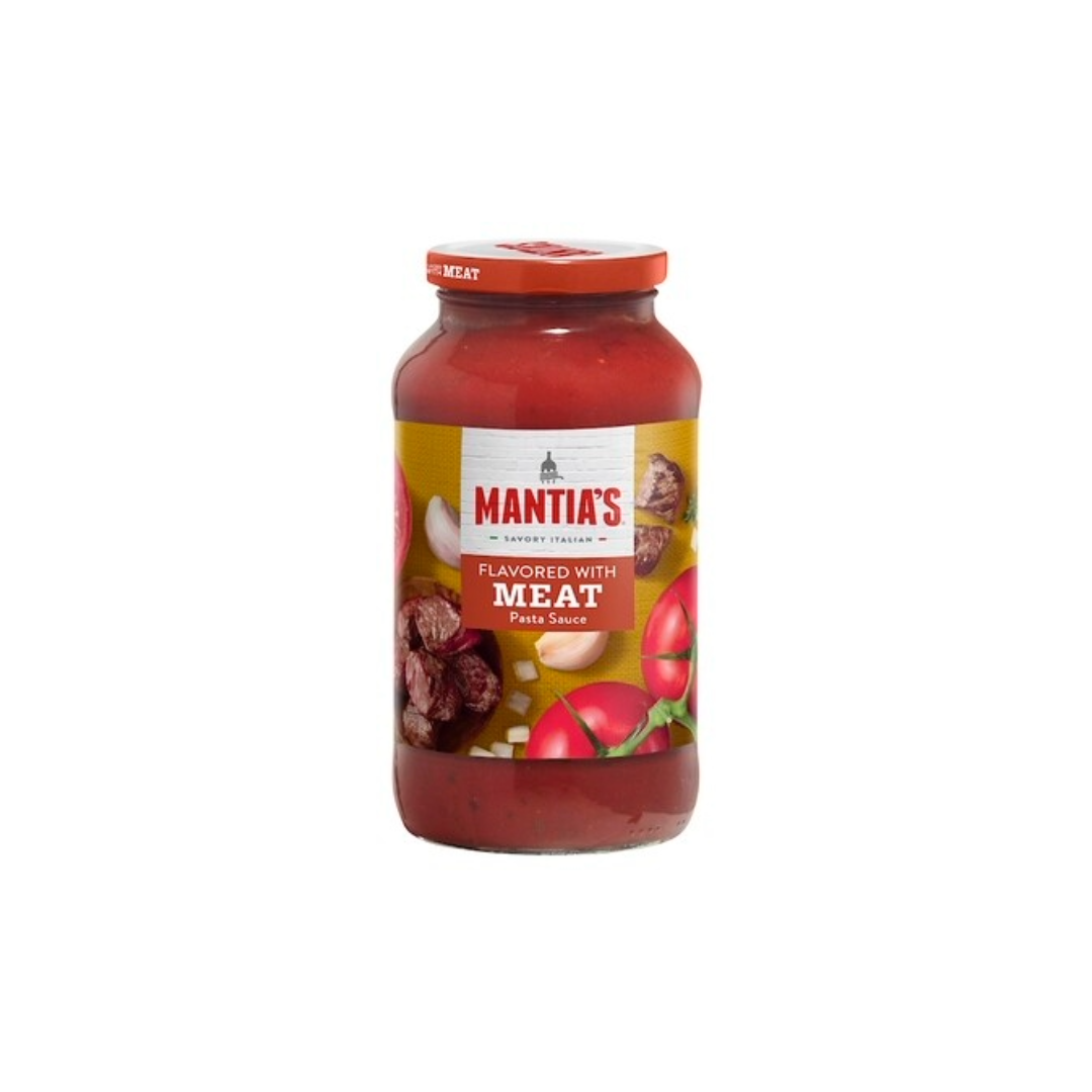 MANTIA PASTA SAUCE W/ MEAT 12X24OZ