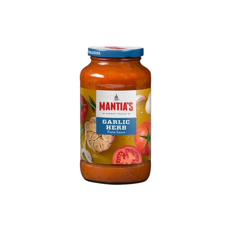 MANTIA'S GARLIC HERB PASTA SAUCE 12X24OZ