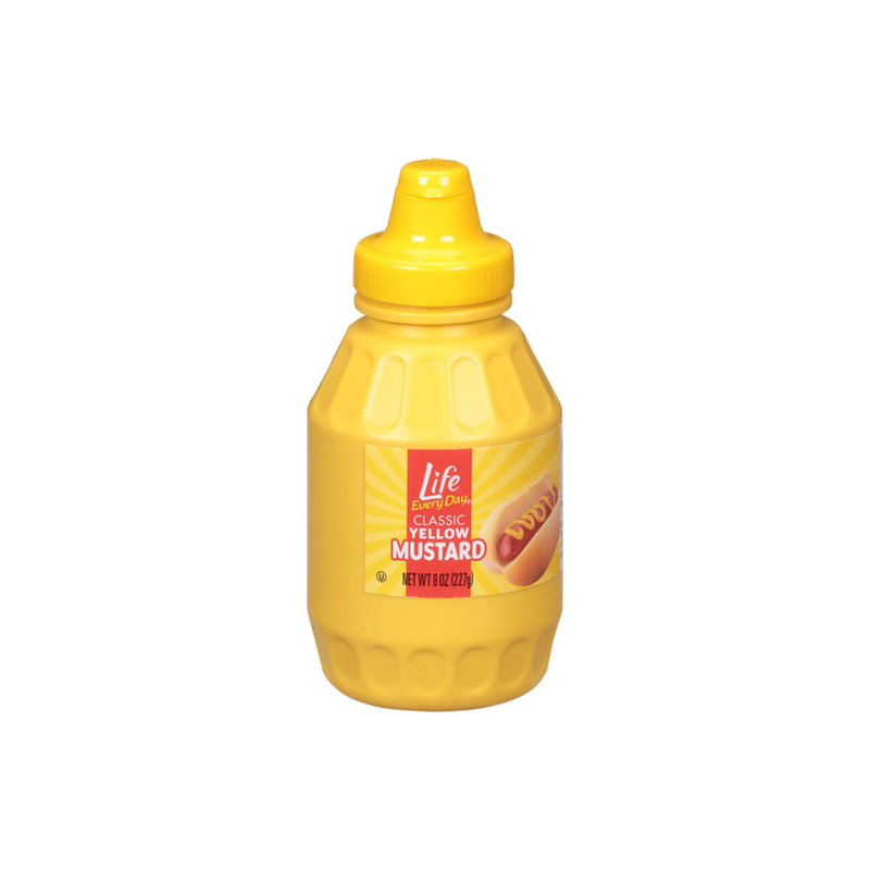 LIFE EVERY DAY YELLOW MUSTARD 12X8OZ
