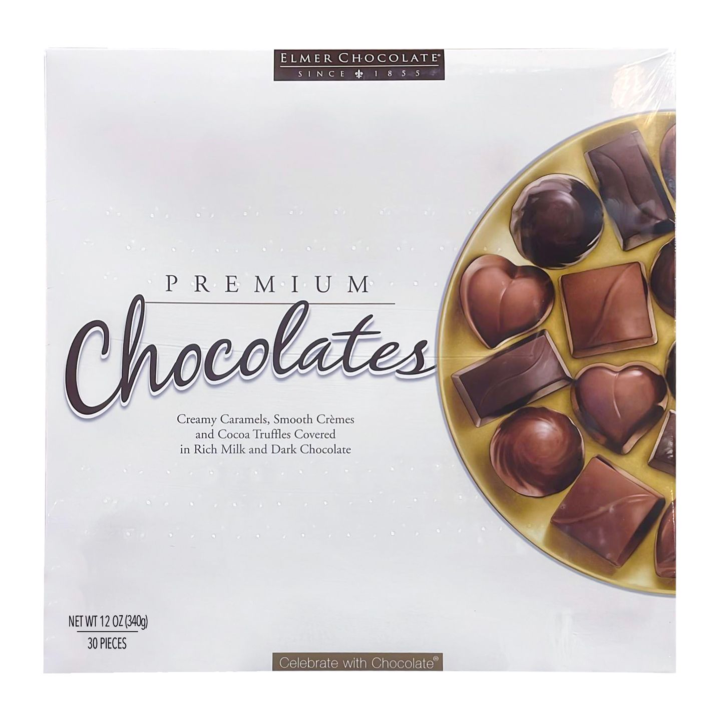 ELMERS PREMIUM WHITE CHOCOLATE W/ GOLD PLATE 10X12OZ