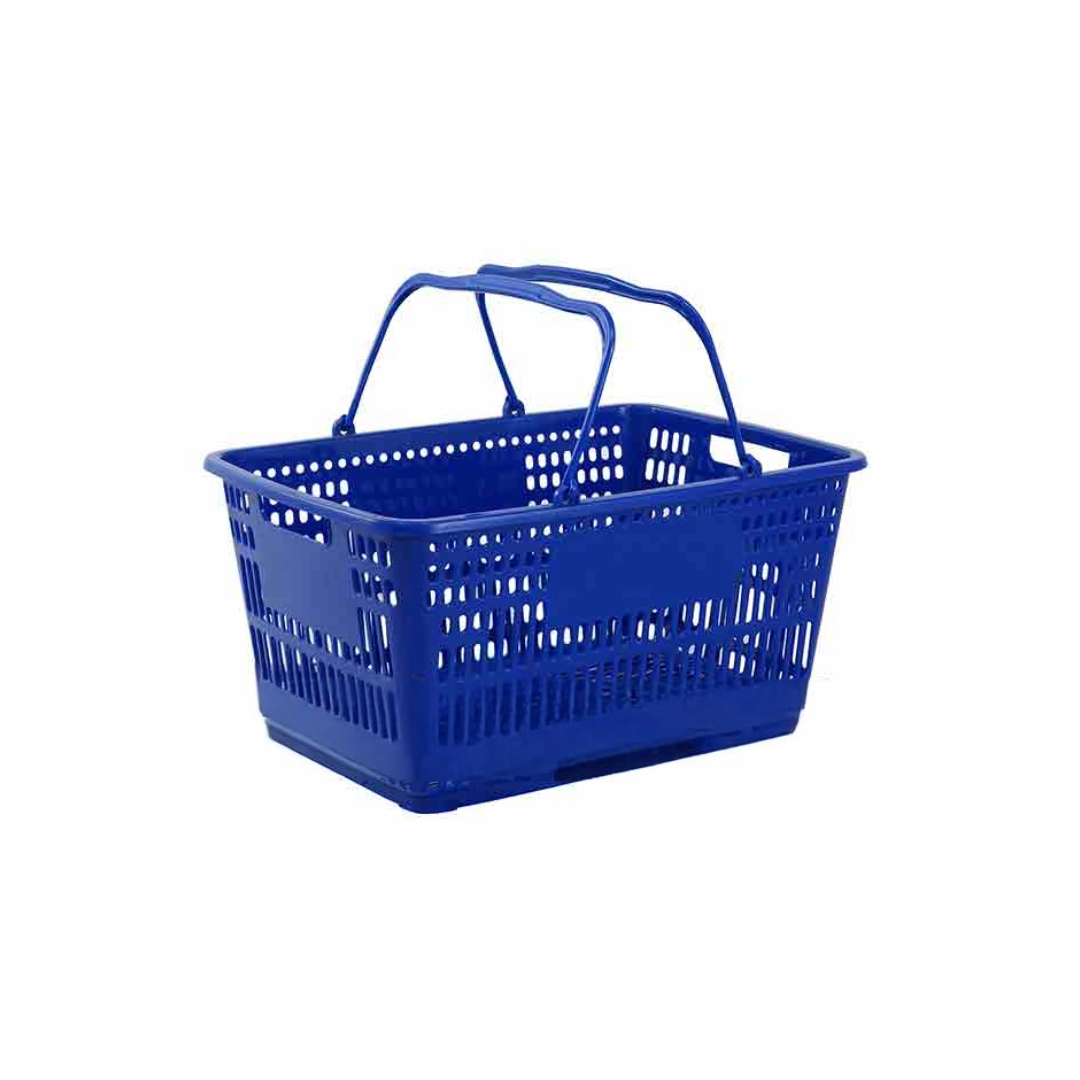 PLASTIC HAND BASKET BLUE 1CT