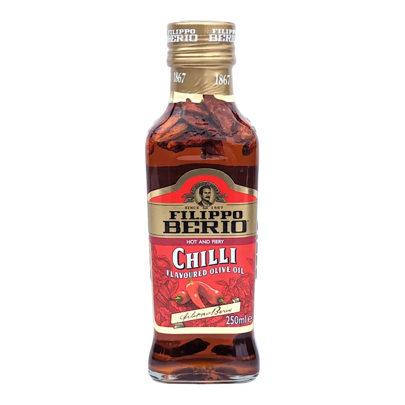 F-BERIO CHILLI FLAVOURED OLIVE OIL 6X250ML