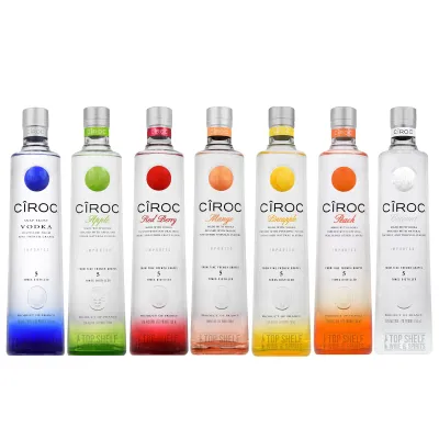 CIROC VODKA ASSORTED 12X1L (2 COCONUT, 4 PEACH, 6 ORIGINAL)