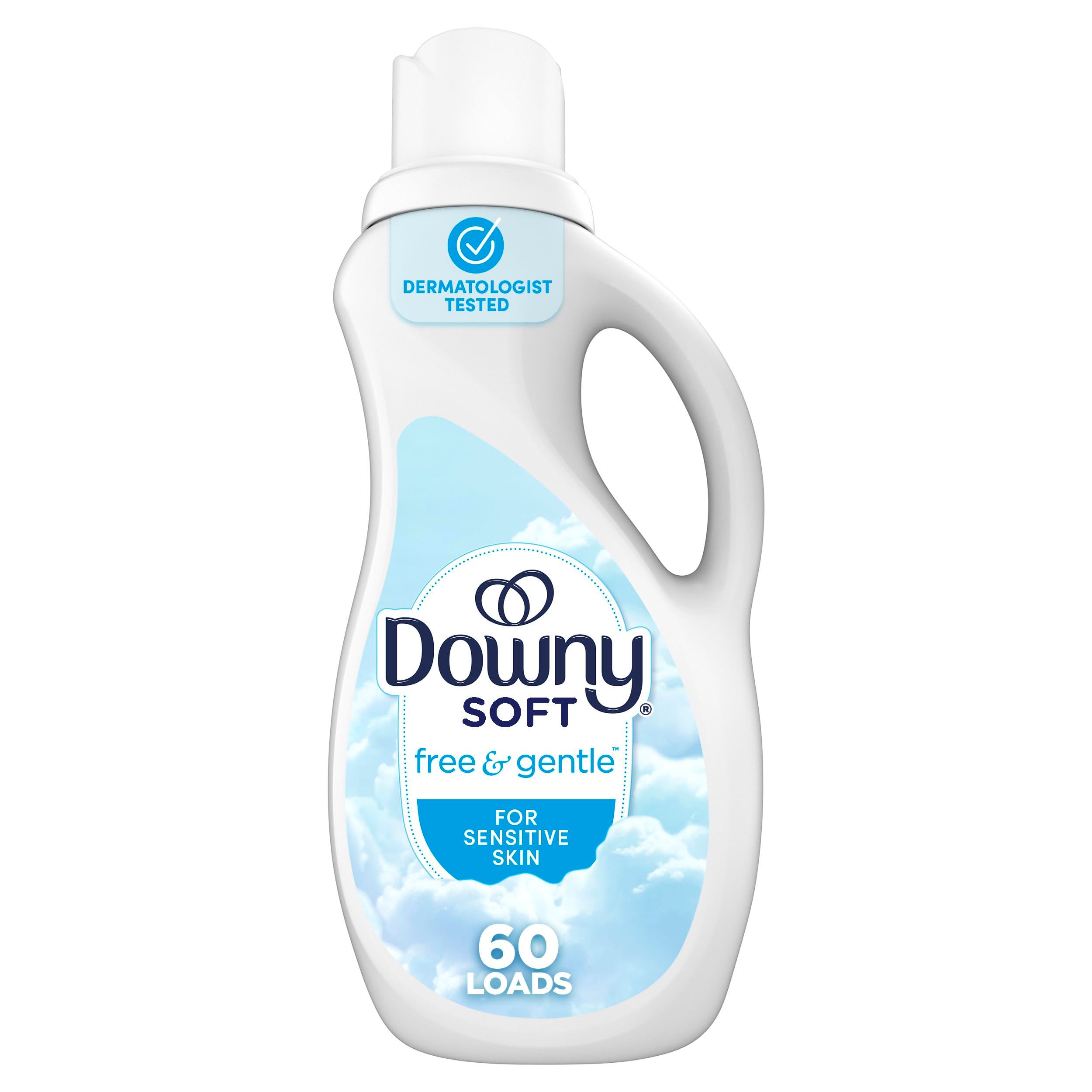 DOWNY FREE & GENTLE FABRIC SOFTENER 4X77OZ