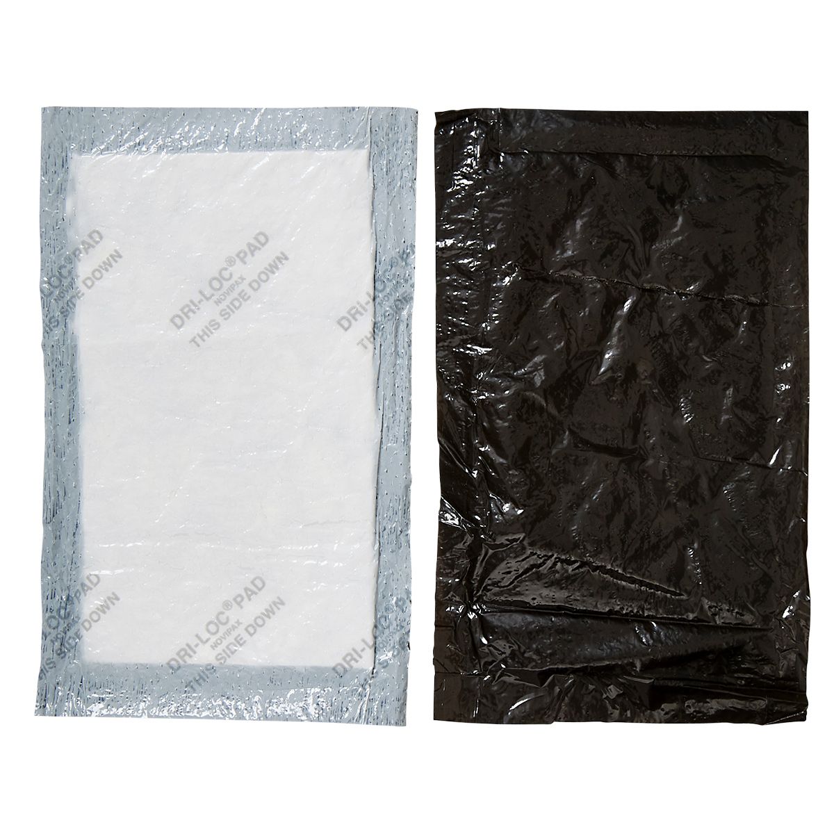 NOVIPAX DRI-LOC ABSORBENTS BLACK MEAT PADS 4&quot;X6.5&quot; 3000CT