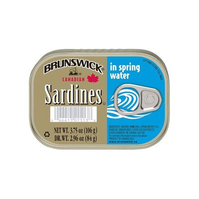 BRUNSWICK BONELESS SARDINES IN SPRING WATER 25X106G