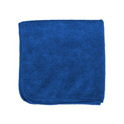 VIC. BAY MICROFIBER CLEANING CLOTHS BLUE 16&quot;X16&quot; 24X1CT
