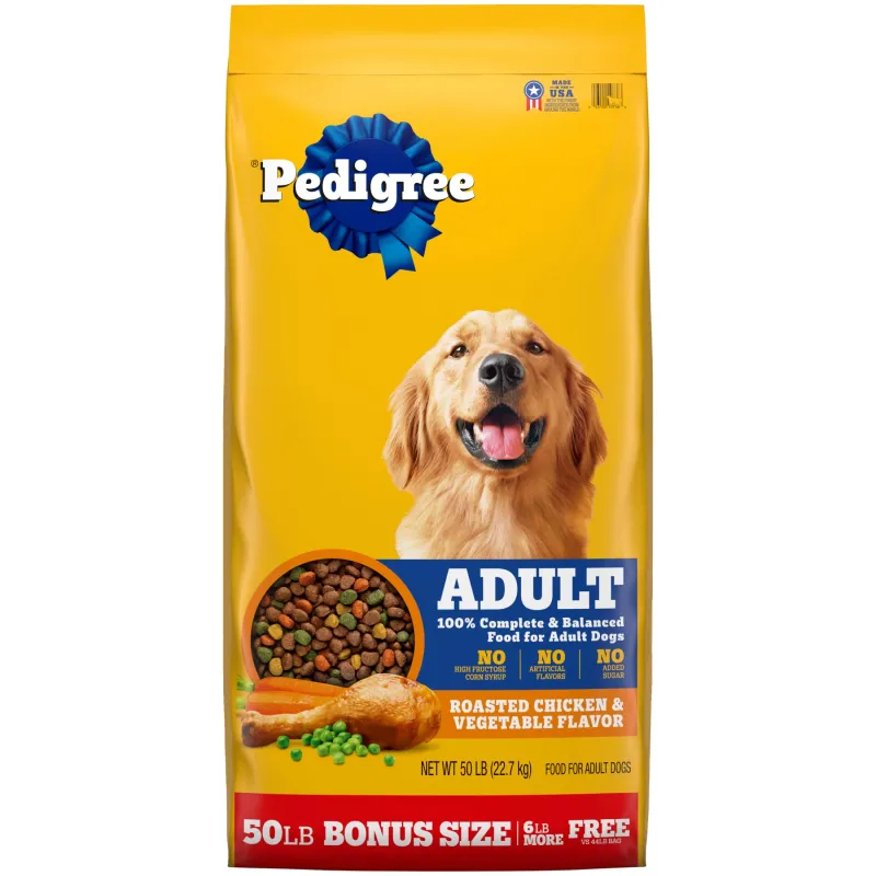 PEDIGREE DOG FOOD W/ CHICKEN 50#