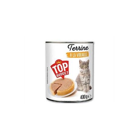 TOP BUDGET TERRINE A LA VOLAILLE CHAT 24X400G