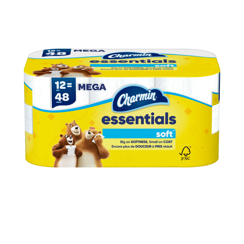 CHARMIN ESSENTIAL 12 SOFT MEGA ROLL 4X12CT