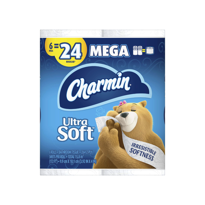 CHARMIN ULTRA SOFT 6 MEGA ROLL 4X6CT