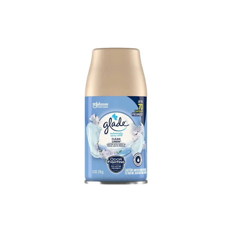GLADE AUTO SPRAY REFILL CLEAN LINEN 6X6.2OZ