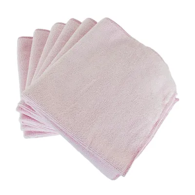 MICROFIBER REUSE UNS CLOTH 16&quot;X16&quot; 24X1CT PINK