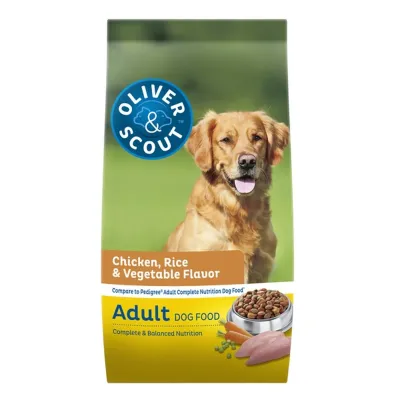 OLIVER &amp; SCOUT CHICKEN FLAVOR ADULT DOG FOOD 50#