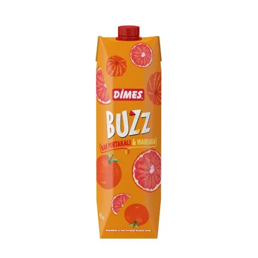 DIMES BUZZ MANDARIN &amp; BLOOD ORANGE JUICE 12X1L
