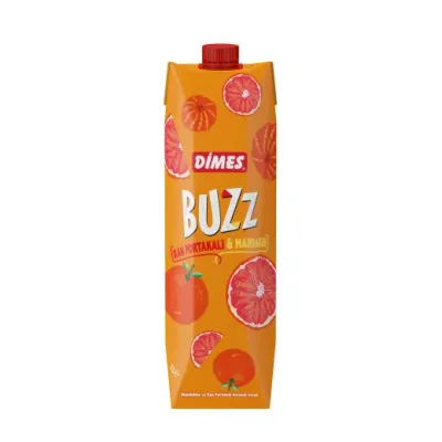 DIMES BUZZ MANDARIN &amp; BLOOD ORANGE JUICE 12X1L