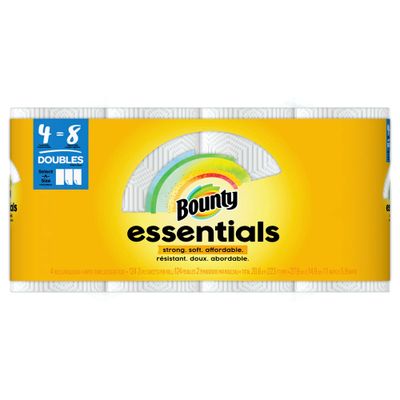 BOUNTY ESSENTIAL 4 DOUBLE ROLL TOWEL 6X4CT