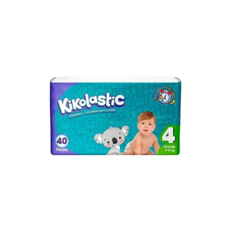 KIKOLASTIC T4 LARGE DIAPERS 6X50CT