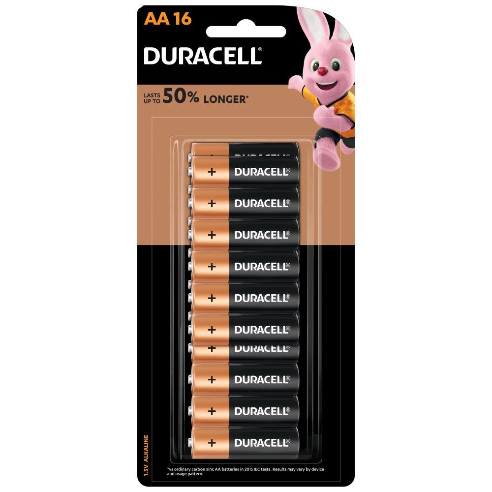 DURACELL 1.5V AA-16 BATTERY 6X16CT