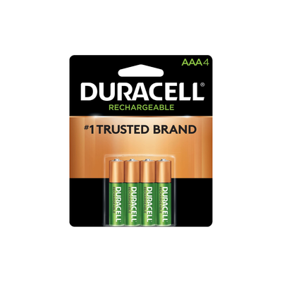 DURACELL 1.2V AAA-4 RECHARGEABLE BATTERY 4X6X4CT