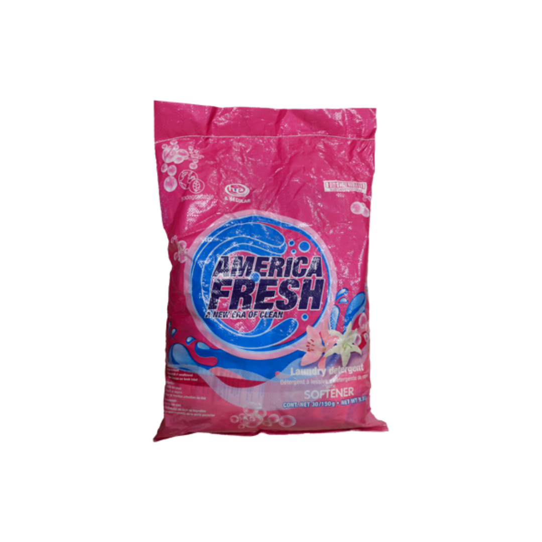 AMERICA FRESH POWDER DETERGENT FLORAL & SOFTENER 30X150G #000188