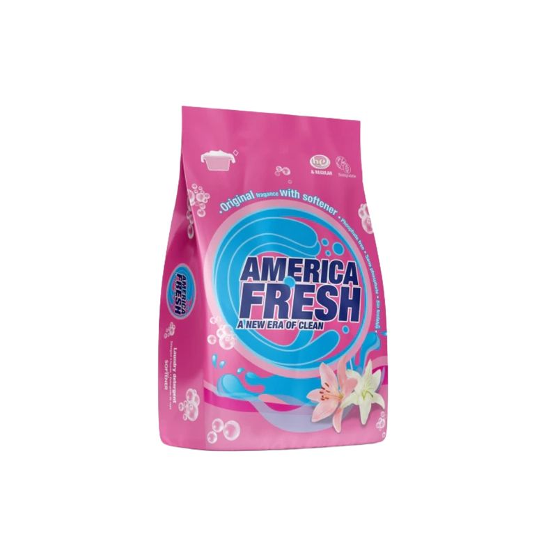 AMERICA FRESH POWDER DETERGENT FLORAL &amp; SOFTENER 25X400G