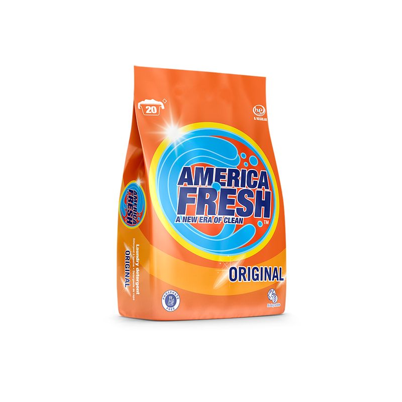 AMERICA FRESH POWDER DETERGENT ORIGINAL 10X1KG