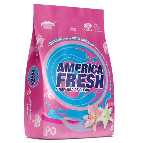 AMERICA FRESH POWDER DETERGENT FLORAL &amp; SOFTENER 10X1KG