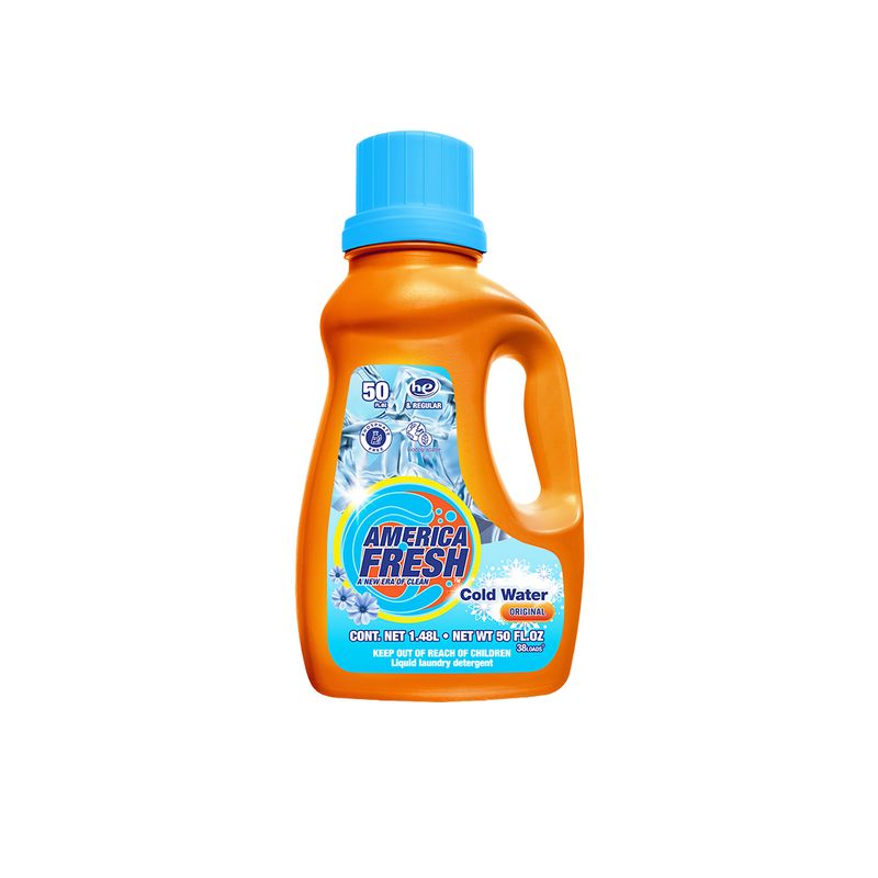 AMERICA FRESH LIQUID DETERGENT ORIGINAL &amp; COLD WATER 12X500ML